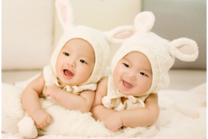 Cute Twin Babies828711998 300x200 - Cute Twin Babies - Twin, Leaves, Cute, Babies
